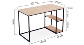 MESA ESTUDIO ESTANTES