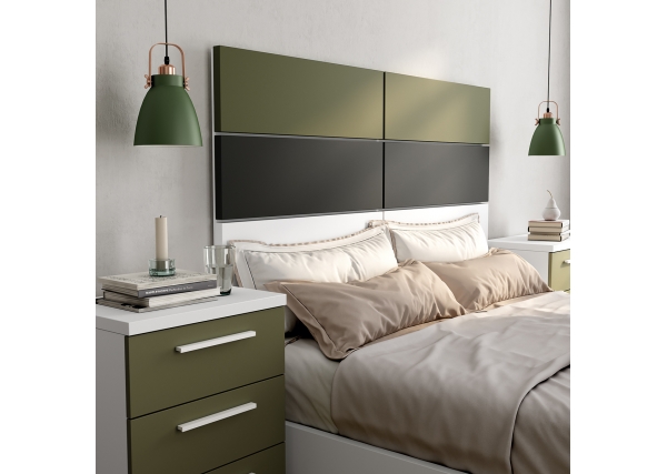 DORMITORIO Nº13 BLANCO/OLIVA