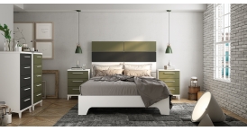 DORMITORIO Nº13 BLANCO/OLIVA
