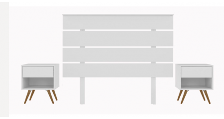 CONJUNTO CABECERO HOME + 2 MESITAS