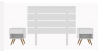 CONJUNTO CABECERO HOME + 2 MESITAS
