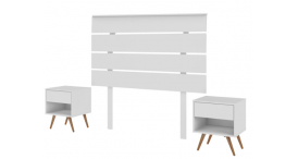 CONJUNTO CABECERO HOME + 2 MESITAS